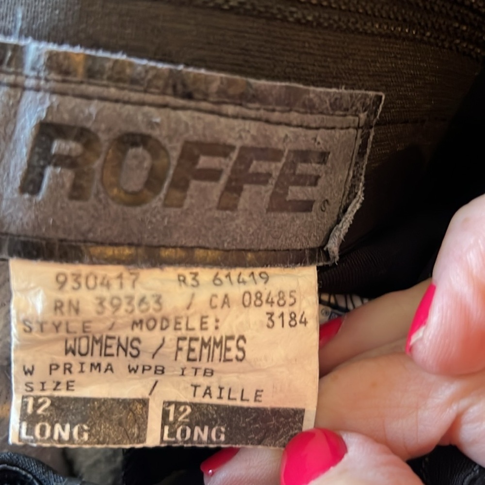 Roffe retro fleece lined stirrup zip ski pants sz12 long - Picture 3 of 6